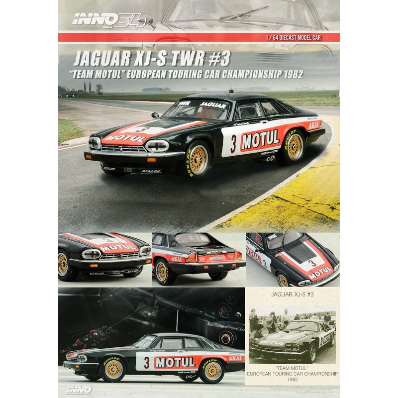 Inno64 1/64 JAGUAR XJ-S TWR #3 TEAM MOTUL European Tooling Car Championship 1982 T. Walkinshaw / C. Nicholson