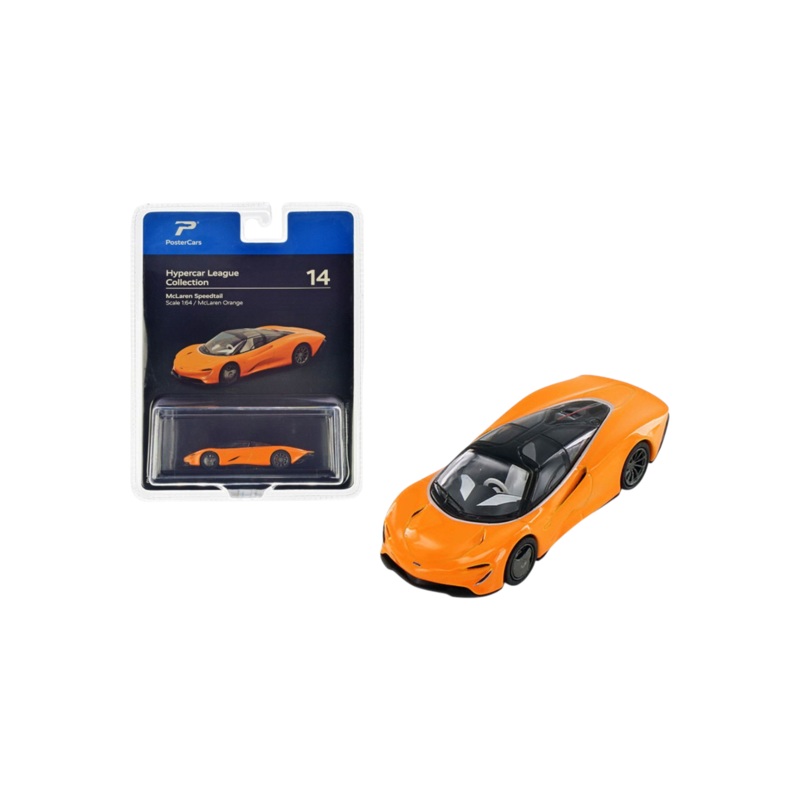 PosterCars Hypercar League Collection Mclaren Speedtail 1:64 Scale