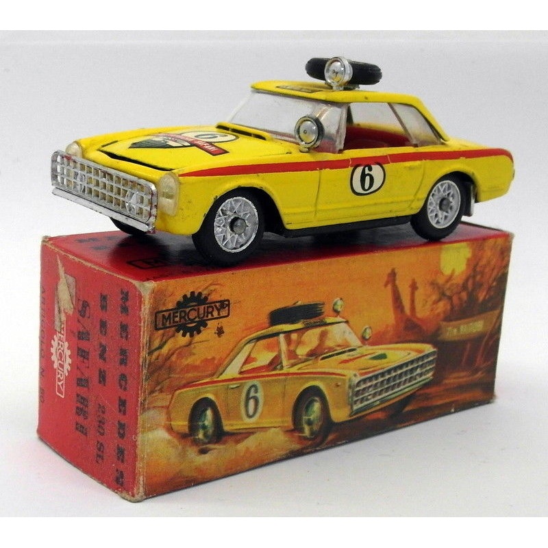 Vintage Mercury 1/43 appx Diecast - Nr.50 Mercedes Benz 230SL Safari Yellow
