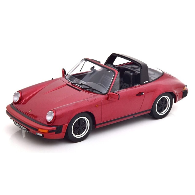 KK Scale 1983 Porsche 911 SC Targa w/ Removable Roof G Series Wine Red 1:18