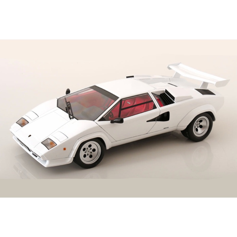 KK Scale 1985 Lamborghini Countach LP 5000S QV White 1:12