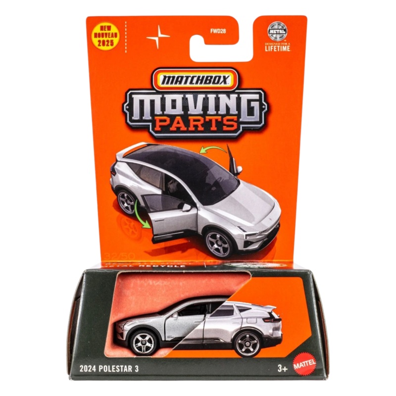 Matchbox Moving Parts 2024 Polestar 3 1:64 Scale