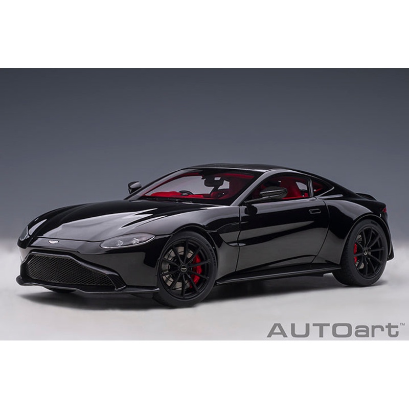 AUTOart 2019 Aston Martin Vantage Jet Black w/ Carbon Roof 1:18