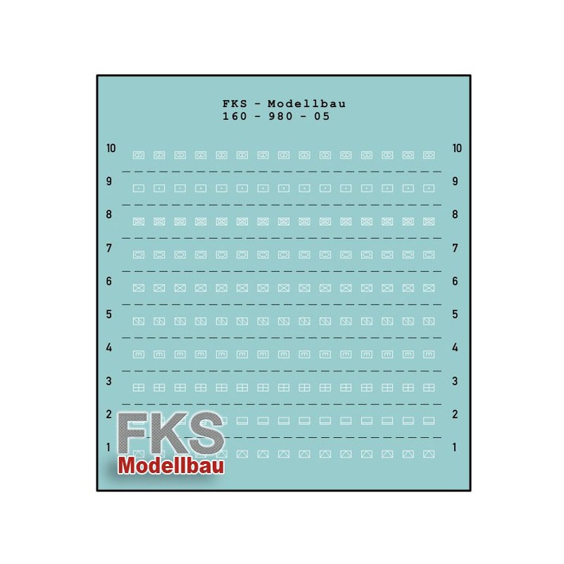Decal sheet tactical signs