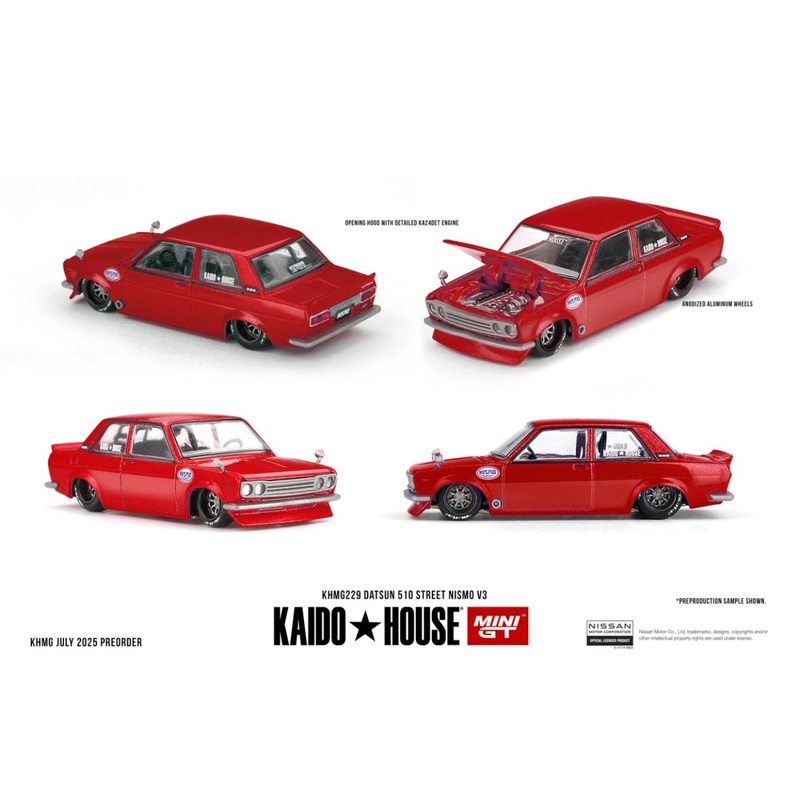 [ETA:  Mar 2026 ] Mini GT x KaidoHouse 1/64 Datsun 510 Street Nismo V3