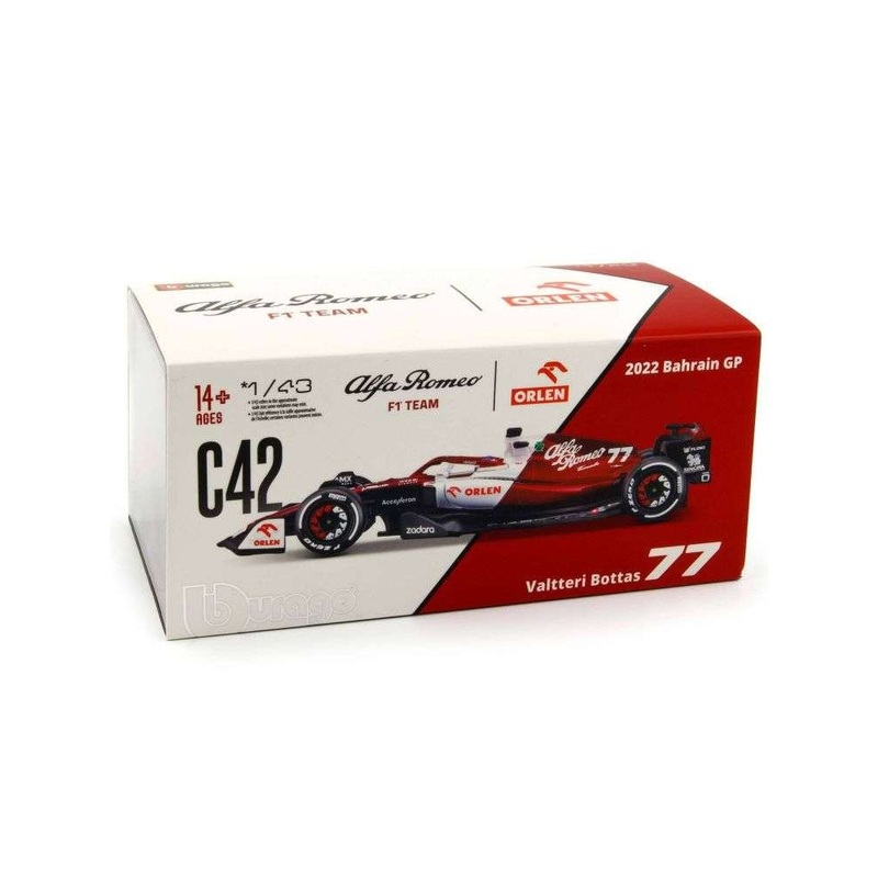 EXCLUSIVE Bburago 1:43 Alfa Romeo F1 Team 2022 Bahrain GP