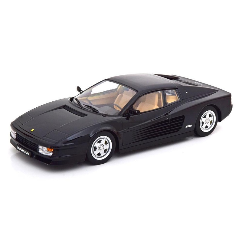 KK Scale 1986 Ferrari Testarossa Black Monospecchio 1986 US-Version 1:18