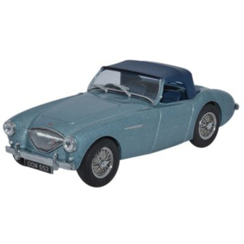 Austin-Healey 100 BN1 [Hood] Healey Blue - 1:43 Scale