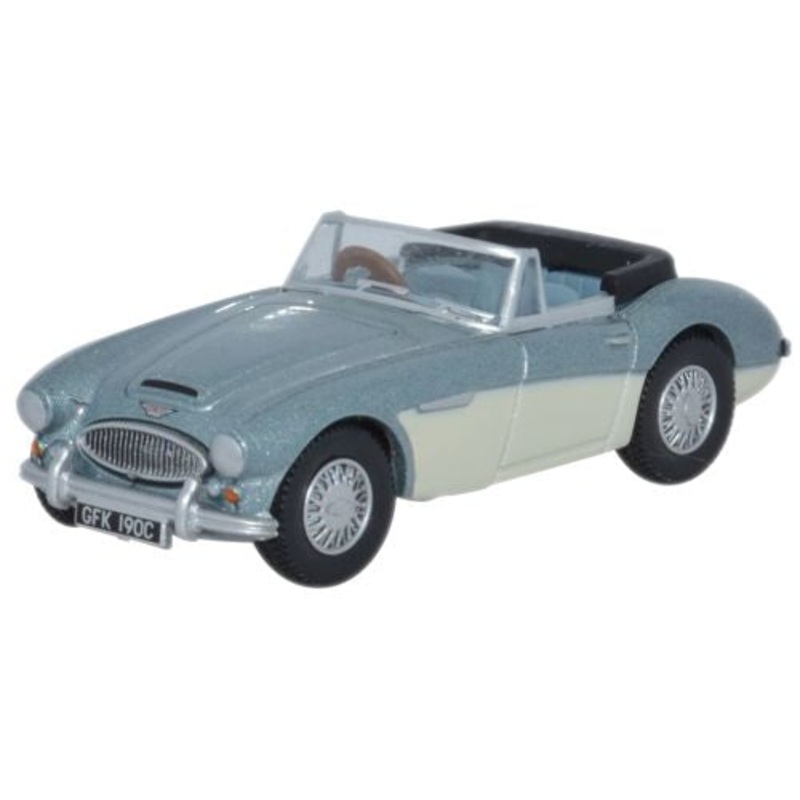 Austin Healey 3000  Blue_Ivory - 1:76 Scale