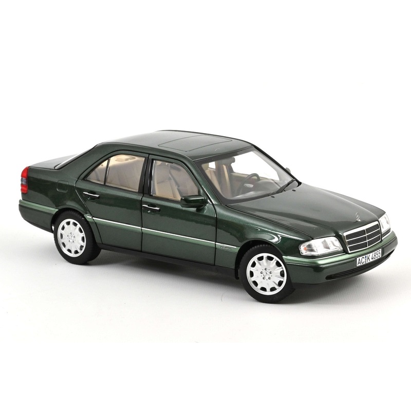 Norev 1993 Mercedes-Benz C200 C-Class Sedan W202 Malachite Green Metallic 1:18