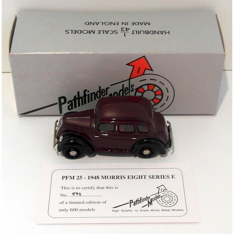 Pathfinder Models 1/43 Scale PFM25 - 1948 Morris Eight Series E 1 Of 600 -Maroon