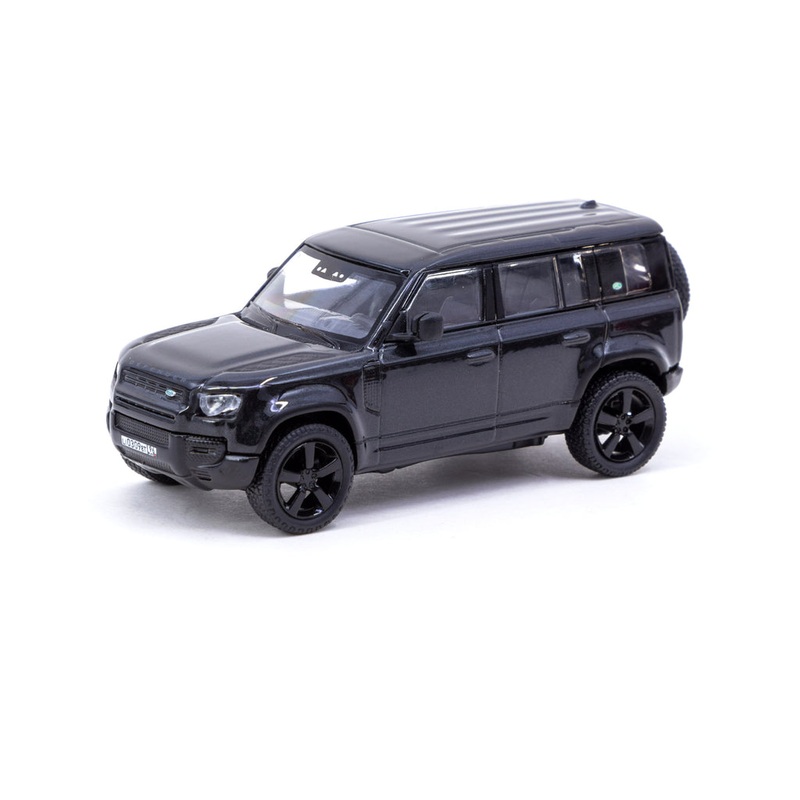 Tarmac Works 1/64 Land Rover Defender 110 Black Metallic