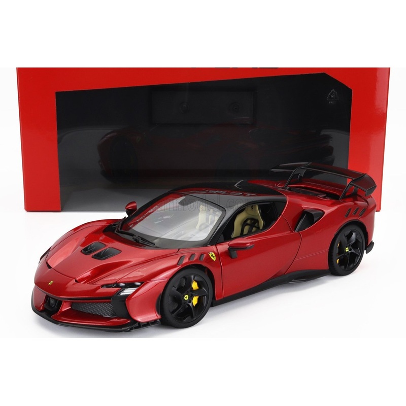 Bburago 2024 Ferrari SF90XX Stradale Rossa Magma Red Metallic 1:18