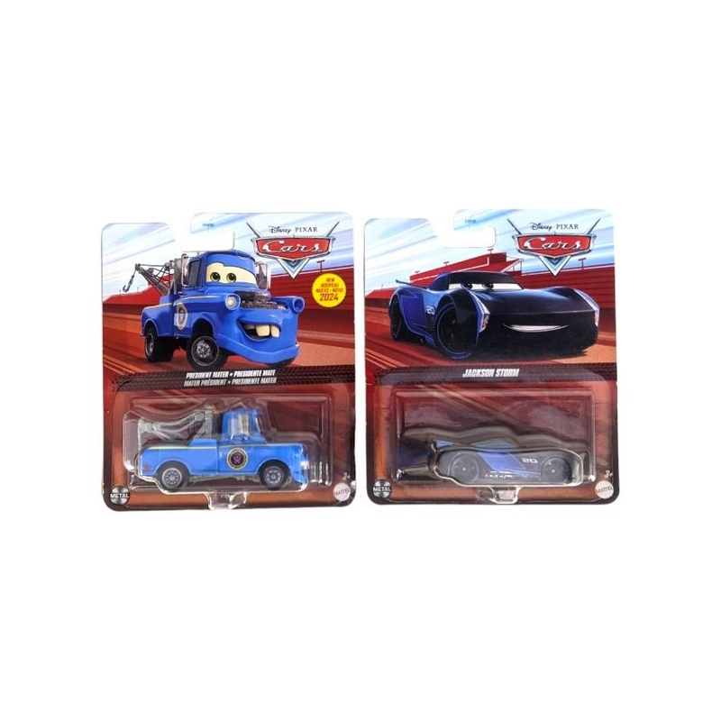 Disney Pixar Cars President Mater & Jackson Strom Set Of 2