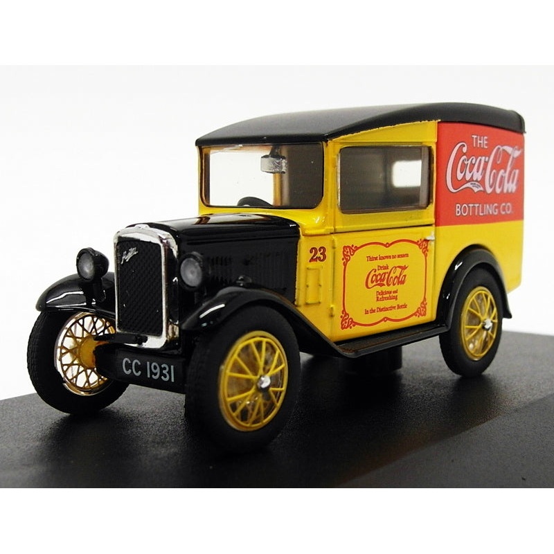 Oxford Diecast 1/43 Scale 43ASV008CC - Austin Seven Van - Coca Cola