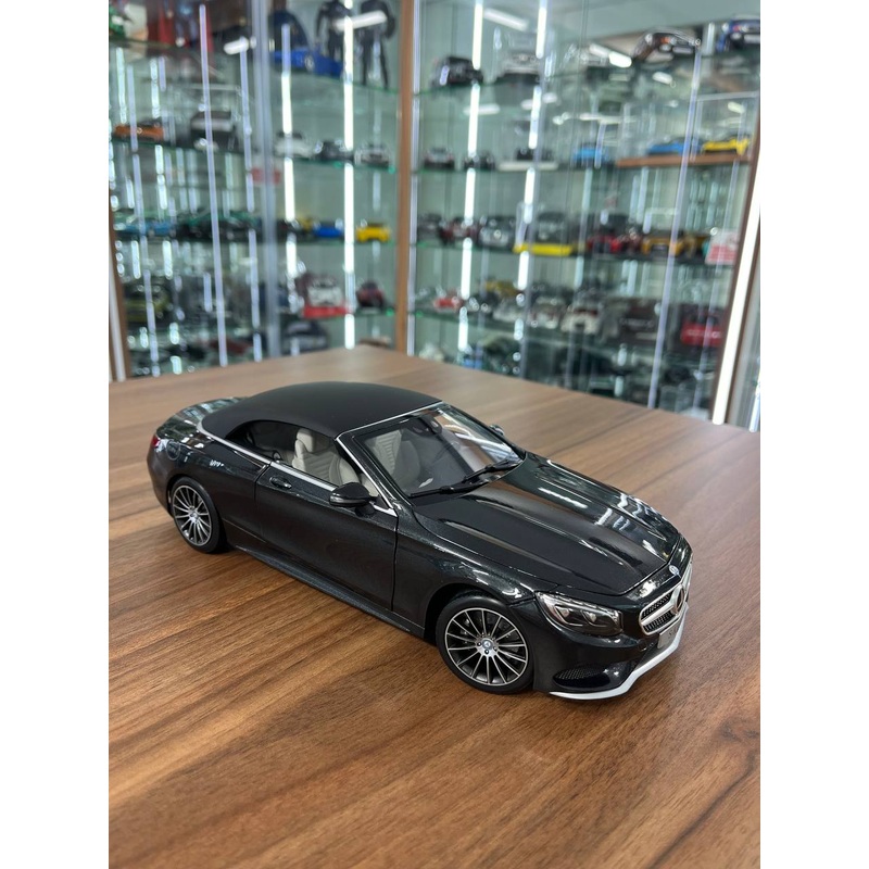 1/18 Diecast Norev Mercedes-Benz S-Class Coup Convertible | Metallic Grey | Full Opening