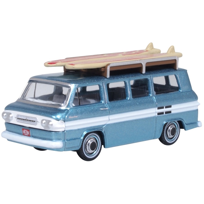 1961 Chevrolet Corvair Greenbrier Passenger Wagon Turq/cameo White