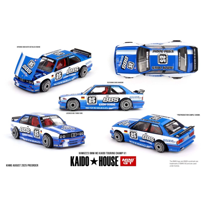 [ETA:  Apr 2026 ] KaidoHouse x Mini GT 1/64 BMW M3 Kaido Touring Champ V1