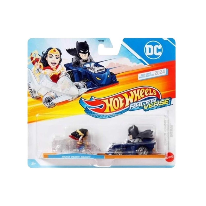 Exclusive Hotwheels Racer Verse DC Wonder Women & Batman