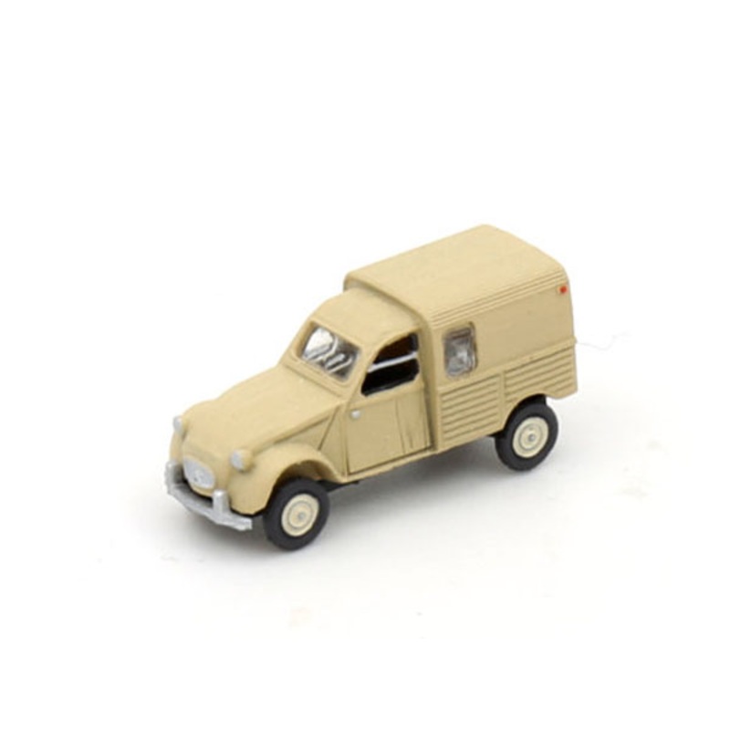 Finished model car Citron 2CV AZU beige