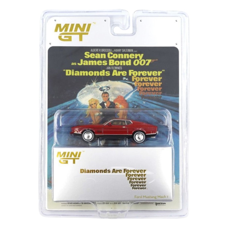 Mini GT James Bond 007 Diamonds Are Forever Ford Mustang Mach 1 1:64 Scale