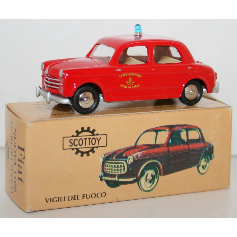 SCOTTOY DIECAST MODEL - FIAT NUOVA 1100 - VIGILI DEL FUOCO