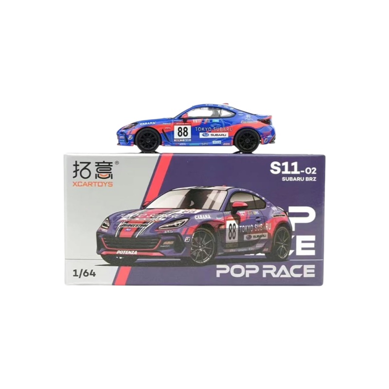 Xcartoys Pop Race Subaru BRZ S11-02 1:64 Scale
