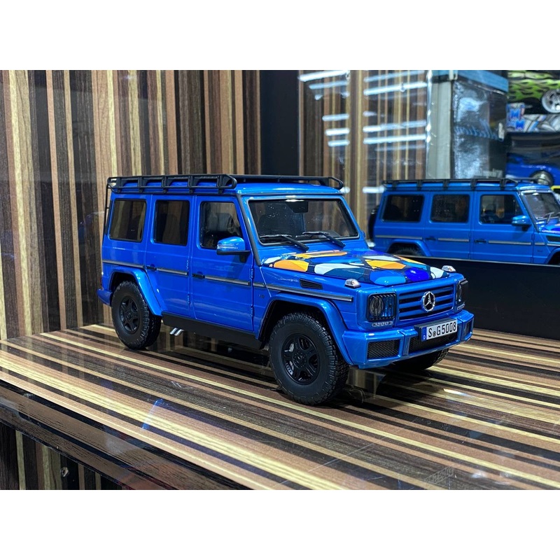 1/18 Diecast Mercedes-Benz G-Class Gventure300k Blue Almost Real Scale Model Car