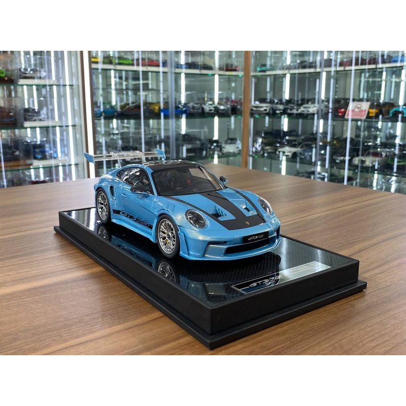 1/18 Resin Timothy & Pierre Porsche 911 GT3 RS (992.1) Mirage Chrome Blue Limited Edition: 20 pcs