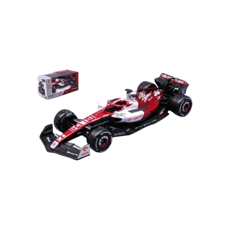 Bburago Alfa Romeo Formula 1 (F1) C42 2022 Bahrain GP Diecast 1:43 Scale (Damaged Box)