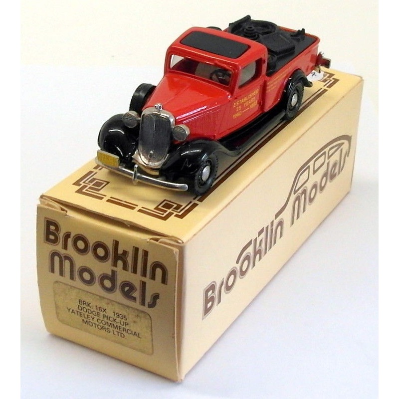 Brooklin Models 1/43 Scale BRK16A 011 - 1935 Dodge Pick Up - Yately 1 Of 150