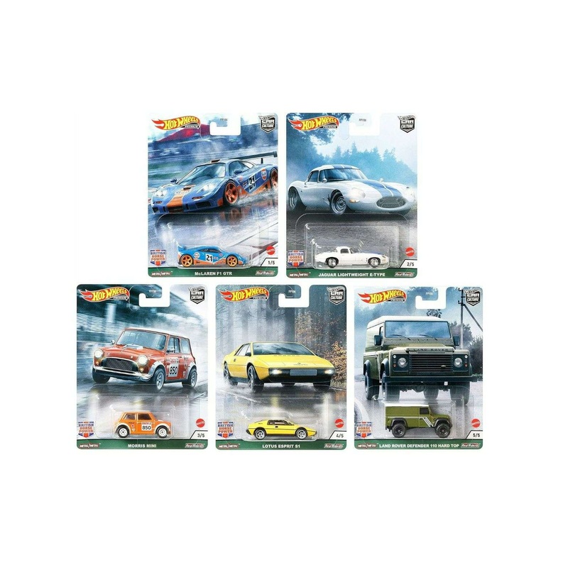 EXCLUSIVE Hotwheels Car Culture British Horse Power set of 5