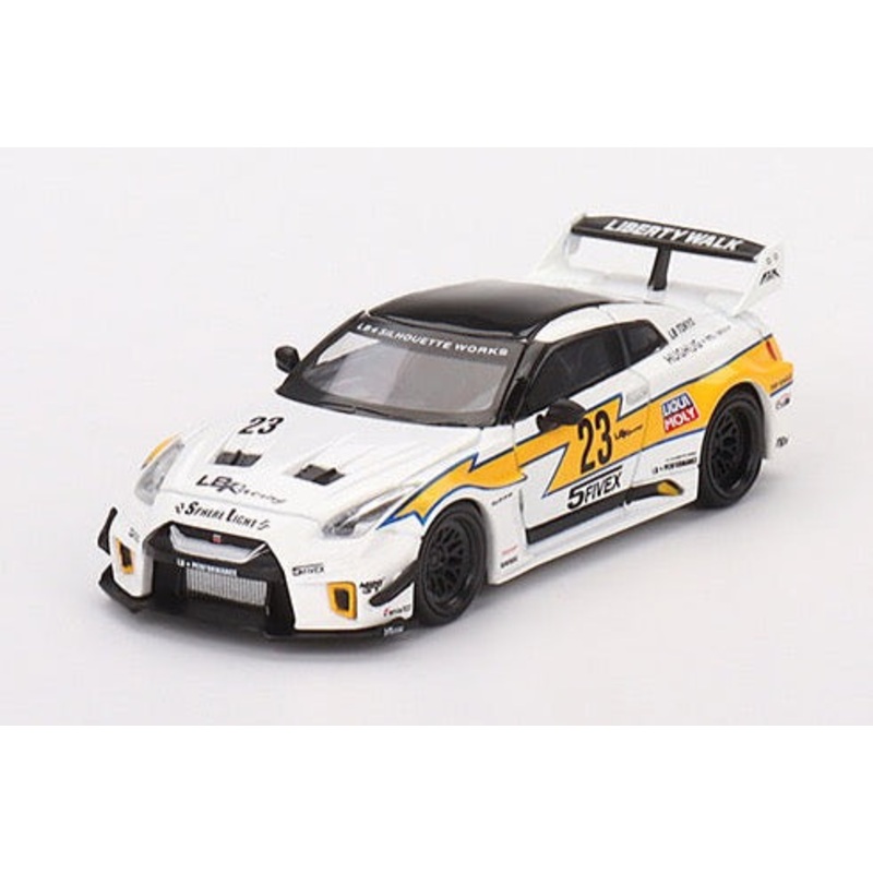 Mini GT 1/64 NISSAN LB-Silhouette WORKS GT 35GT-RR Ver.1 LB Racing  White ***in clamshell blisters***