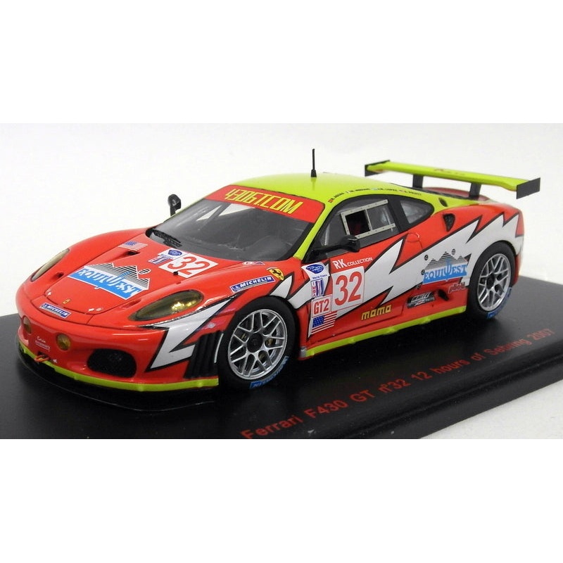 Red Line 1/43 Scale Resin - RL132 Ferrari F430 GT #32 12H Sebring 2007