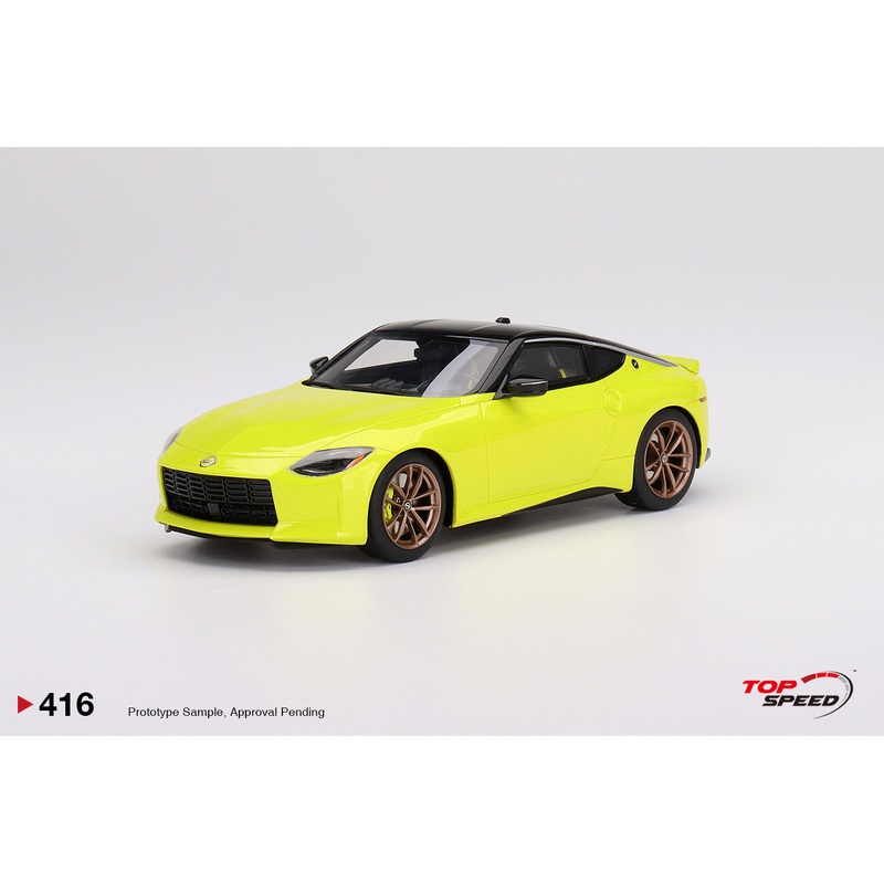 Topspeed 1:18 Nissan Z Proto Spec 2023 Ikazuchi Yellow LHD
