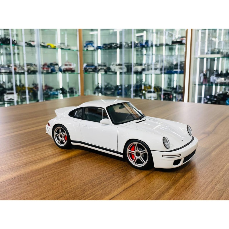 1/18 Diecast Model Almost Real Porsche RUF SCR 2018 - White - Full Opening