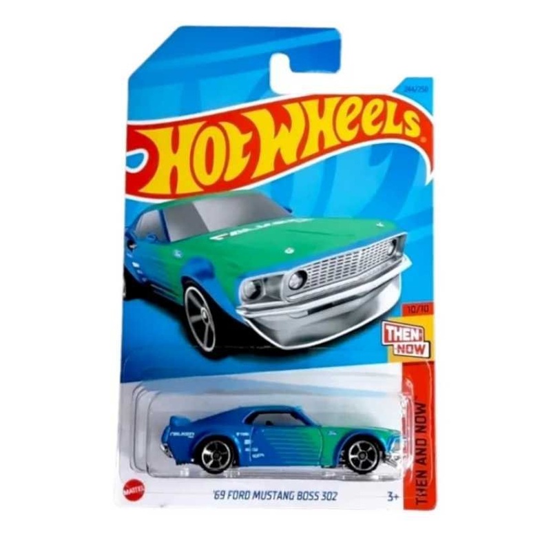 EXCLUSIVE Hotwheels 69 Ford Mustang Boss 302 (Blister Damage Car mint condition)