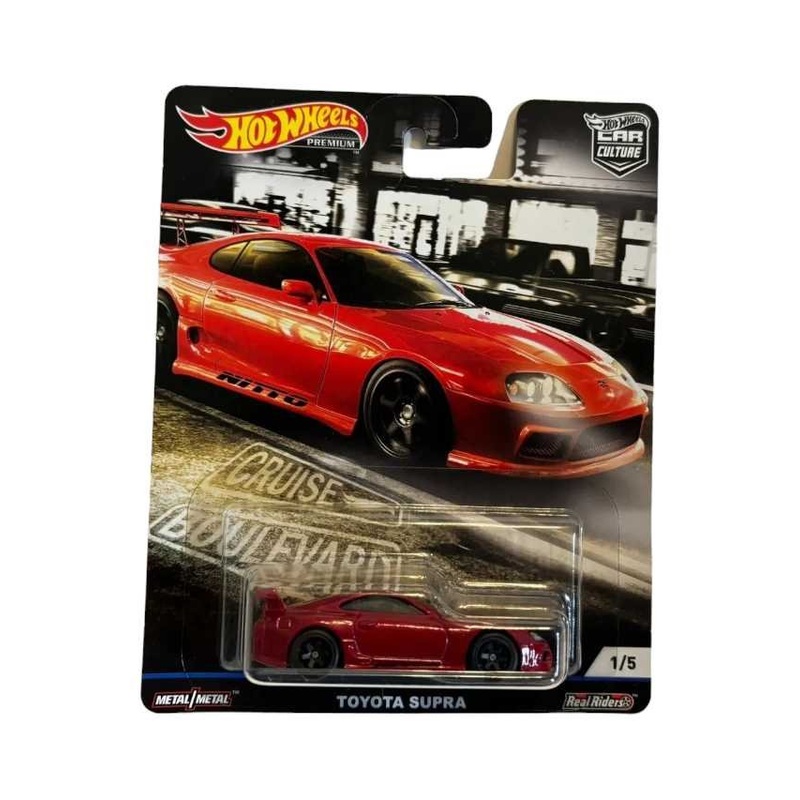 Exclusive Hotwheels Toyota Supra Red with protector