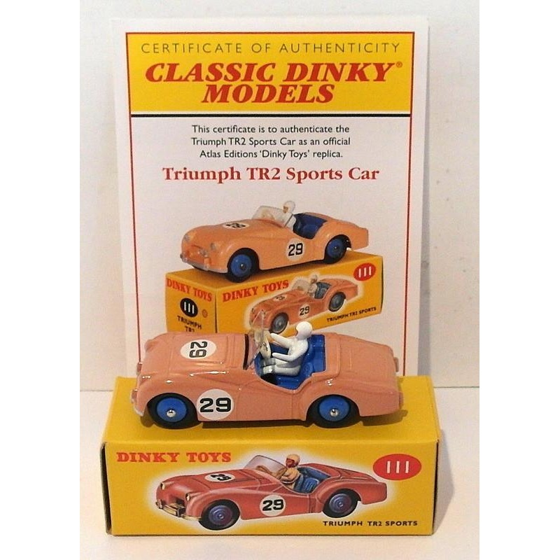 Atlas Editions Dinky Toys 111 - Triumph TR2 Sports - Pink
