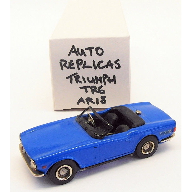 Auto Replicas 1/43 Scale White Metal Built Kit AR18 - Triumph TR6 - Blue