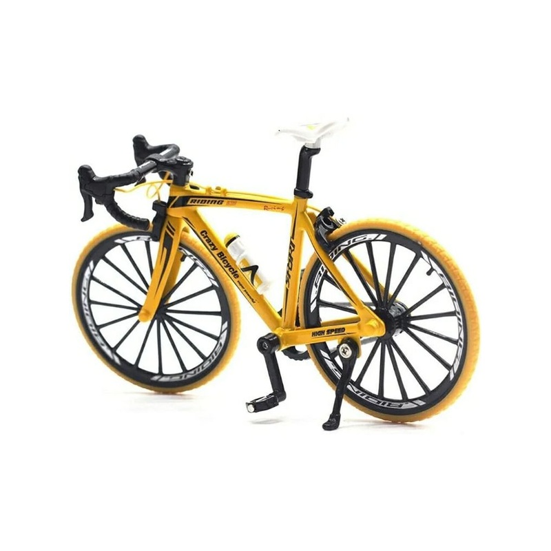 Bicycle Model 1:10 Crazy Bicycle Riding (Yellow).