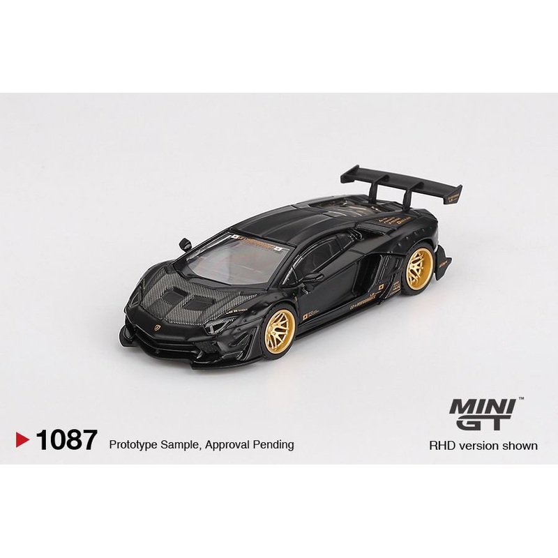 [ETA:  Feb 2026 ] Mini GT 1/64 LBWORKS Lamborghini Aventador Limited Edition Matte Black