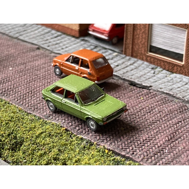 Finished model car Audi 50 green