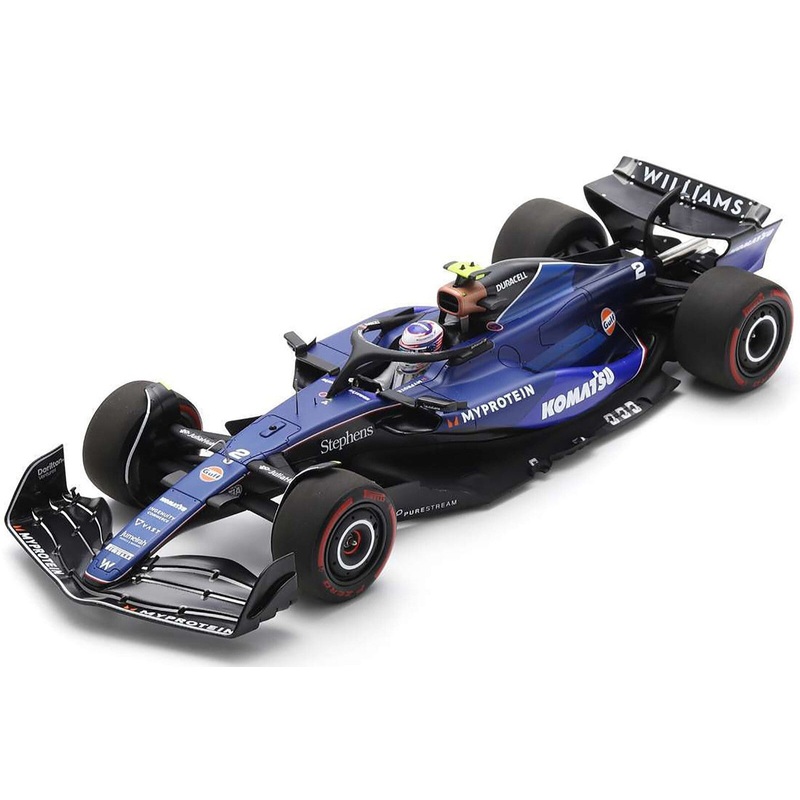 Spark-Model Williams F1 Team FW46 #2 Blue L. Sargeant Bahrain GP 2024 1:18