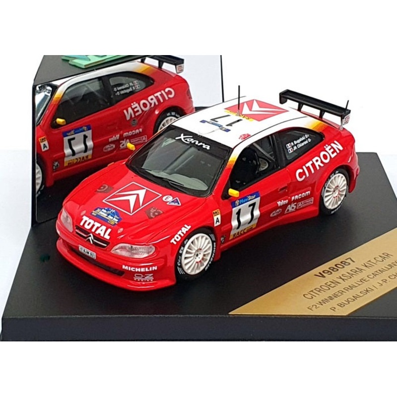 Vitesse 1/43 Scale V98087 - Citroen Xsara Kit-Car #17 F2 Winner Catalunya 1998