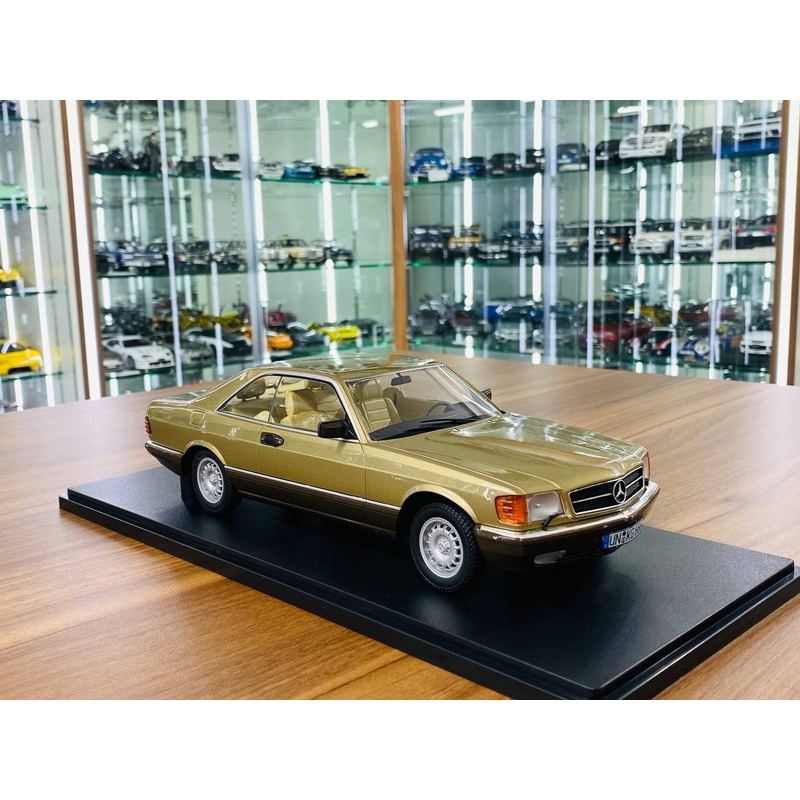1/18 Diecast KK Scale Mercedes Benz 500 SEC ( C126 ) Gold