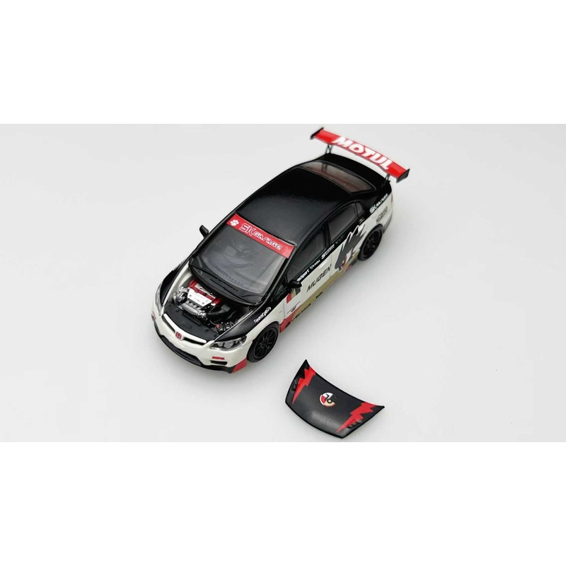 [ETA:  May 2026 ] Motorhelix 1/64 Honda Civic Type-R FD2 Mugen Customized Black-White Livery