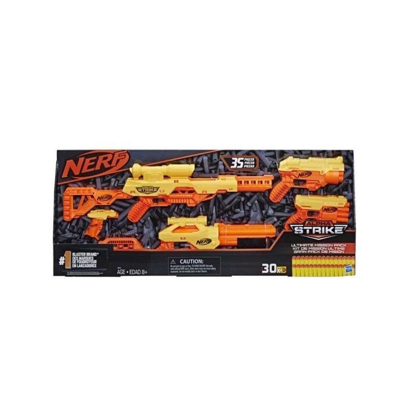 EXCLUSIVE Nerf Alpha Strike 35-Piece Alpha Strike Ultimate Mission Pack, Multicolour