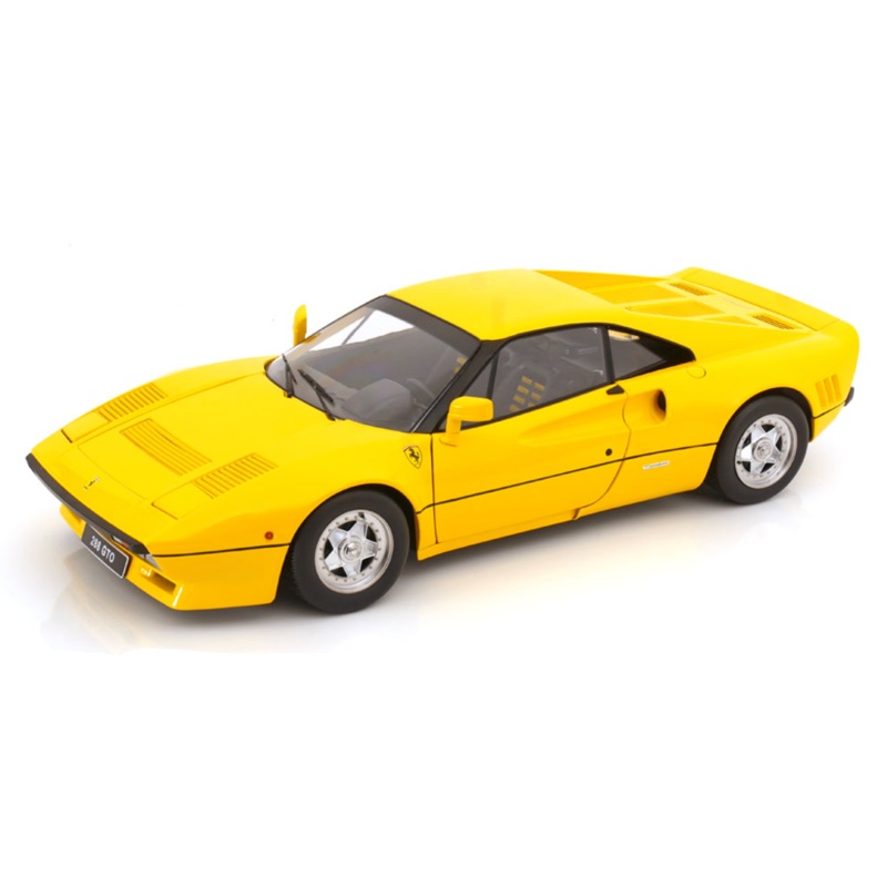 KK Scale 1984 Ferrari 288 GTO Yellow 1:12