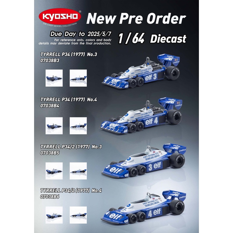 Kyosho 1/64 TYRRELL P34 (1977)